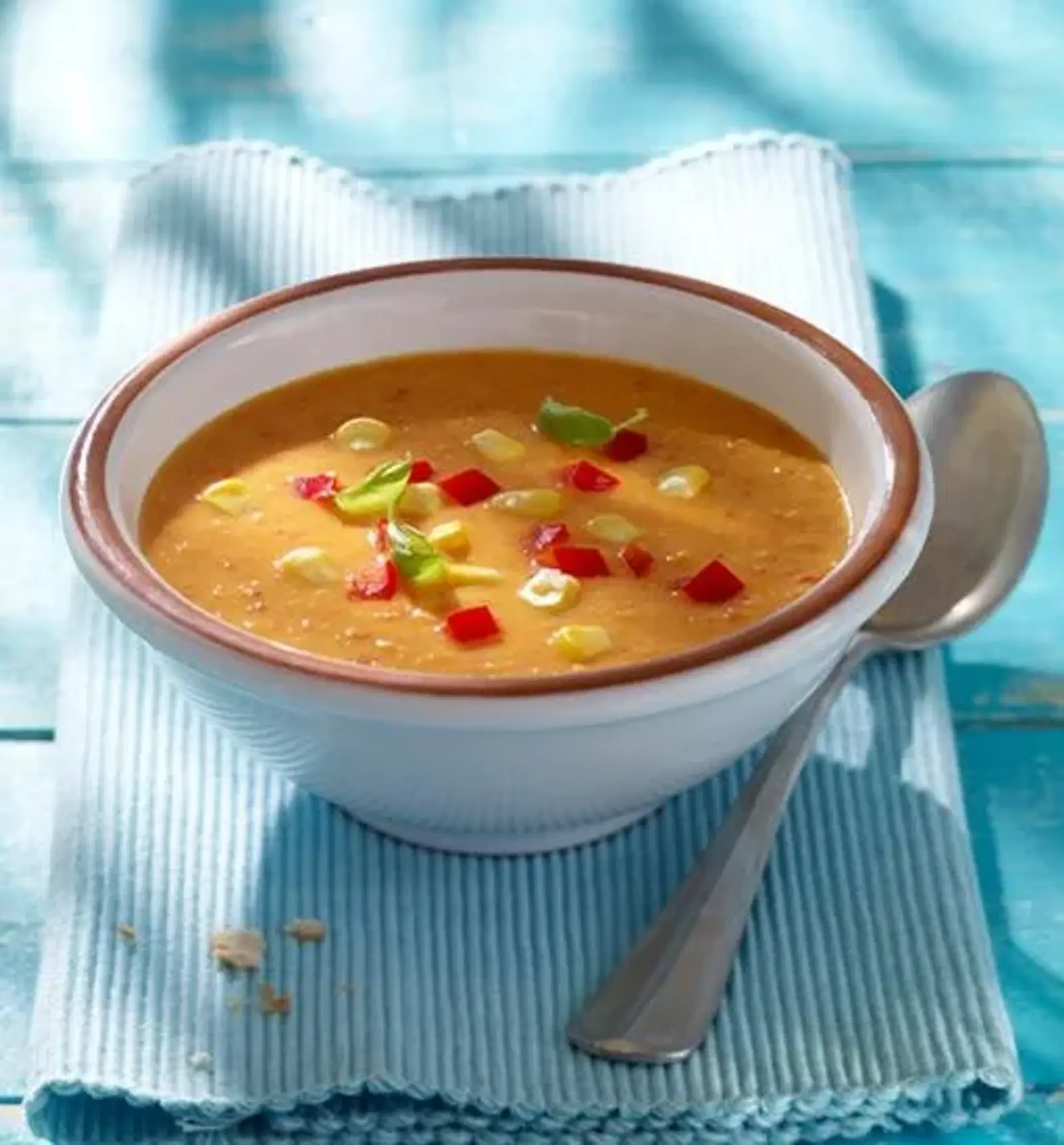 Pikante Zuckermais-Suppe